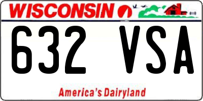 WI license plate 632VSA