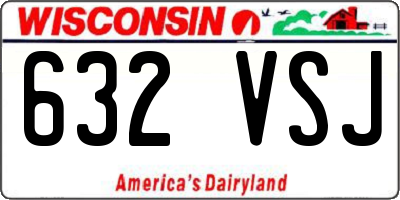 WI license plate 632VSJ