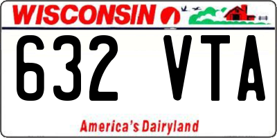 WI license plate 632VTA