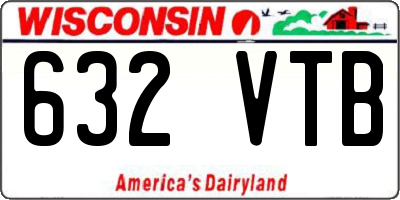 WI license plate 632VTB