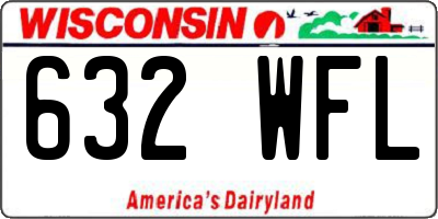 WI license plate 632WFL