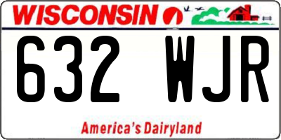 WI license plate 632WJR
