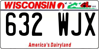 WI license plate 632WJX