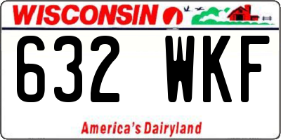 WI license plate 632WKF