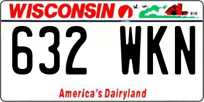 WI license plate 632WKN