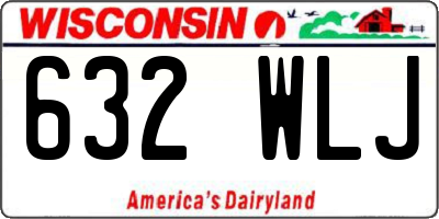 WI license plate 632WLJ