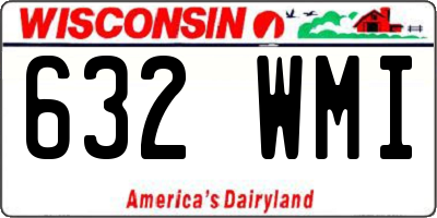 WI license plate 632WMI
