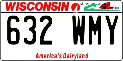 WI license plate 632WMY
