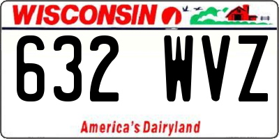 WI license plate 632WVZ