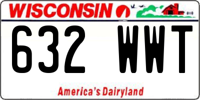 WI license plate 632WWT