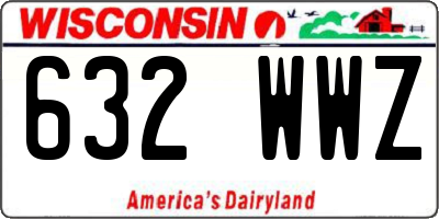 WI license plate 632WWZ
