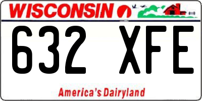 WI license plate 632XFE