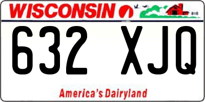 WI license plate 632XJQ