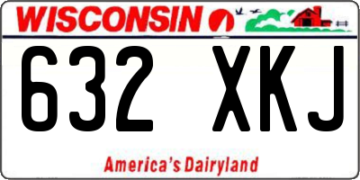 WI license plate 632XKJ