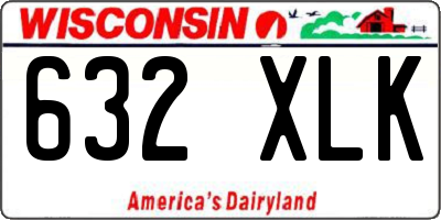 WI license plate 632XLK