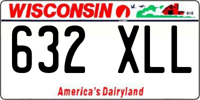 WI license plate 632XLL