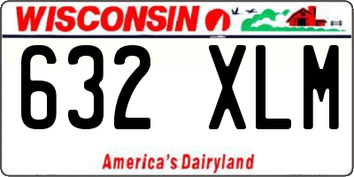 WI license plate 632XLM