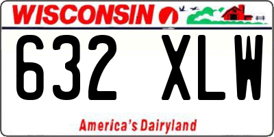 WI license plate 632XLW