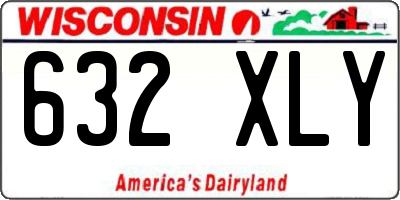 WI license plate 632XLY