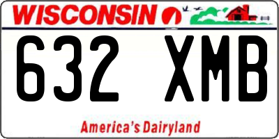 WI license plate 632XMB