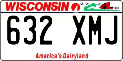 WI license plate 632XMJ