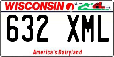 WI license plate 632XML