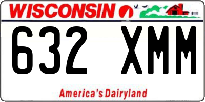 WI license plate 632XMM