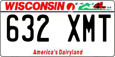 WI license plate 632XMT