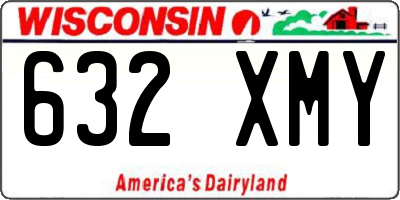 WI license plate 632XMY