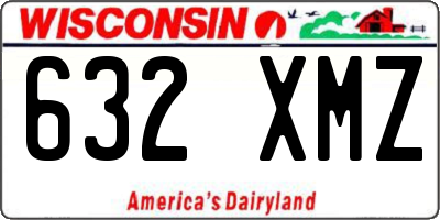 WI license plate 632XMZ