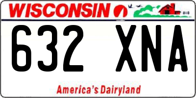 WI license plate 632XNA