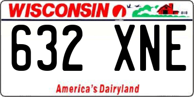 WI license plate 632XNE