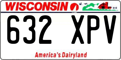 WI license plate 632XPV