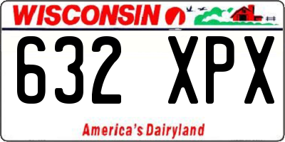 WI license plate 632XPX
