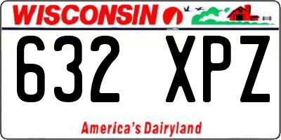 WI license plate 632XPZ