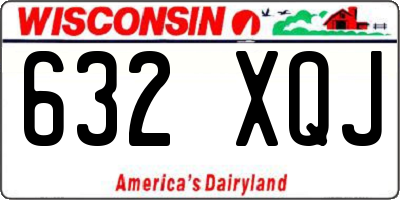 WI license plate 632XQJ