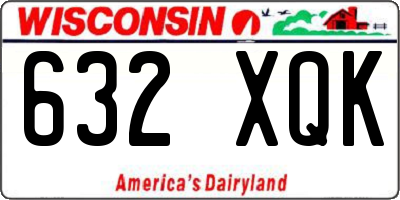 WI license plate 632XQK