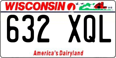 WI license plate 632XQL