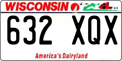 WI license plate 632XQX