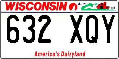 WI license plate 632XQY