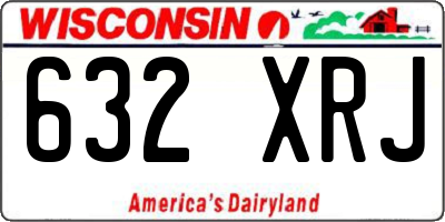 WI license plate 632XRJ