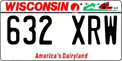 WI license plate 632XRW