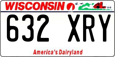 WI license plate 632XRY