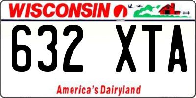 WI license plate 632XTA