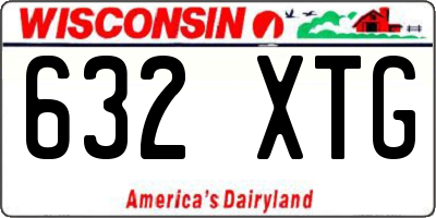 WI license plate 632XTG