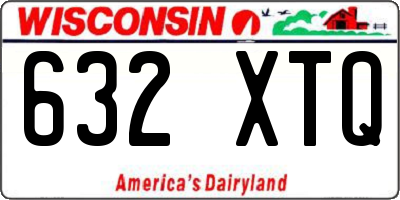 WI license plate 632XTQ