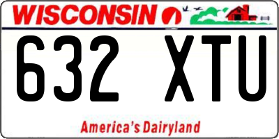 WI license plate 632XTU