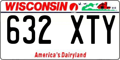 WI license plate 632XTY