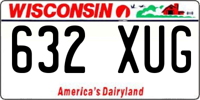WI license plate 632XUG