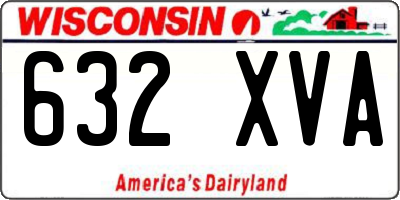 WI license plate 632XVA